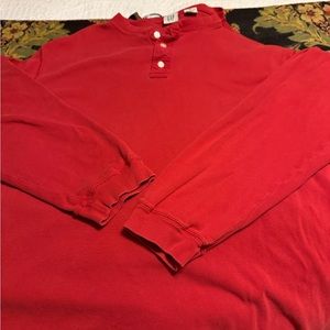 GAP Red Long Sleeve Tee